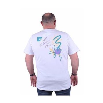Starbattal 23108 Beyaz Büyük Beden Erkek T-shirt