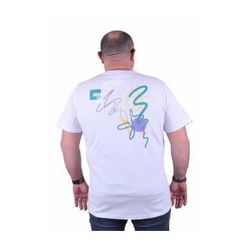 Starbattal 23108 Beyaz Büyük Beden Erkek T-shirt