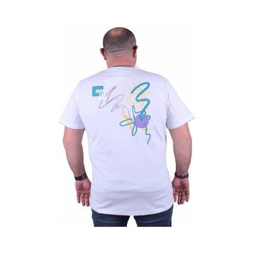 Starbattal 23108 Beyaz Büyük Beden Erkek T-shirt
