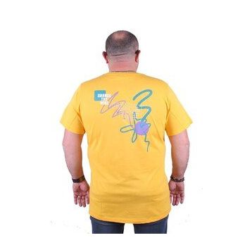 Starbattal 23108 Sarı Büyük Beden Erkek T-shirt