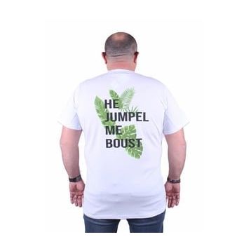 Starbattal 23109 Beyaz Büyük Beden Erkek T-shirt