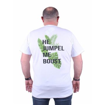 Starbattal 23109 Beyaz Büyük Beden Erkek T-shirt