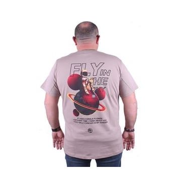 Starbattal 23110 Toprak Büyük Beden Erkek T-shirt