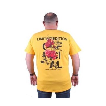 Starbattal 23111 Sarı Büyük Beden Erkek T-shirt