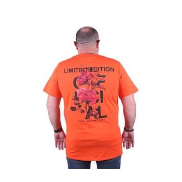 Starbattal 23111 Turuncu Büyük Beden Erkek T-shirt