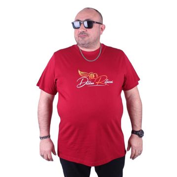 Starbattal 23112 Bordo Büyük Beden Erkek T-shirt