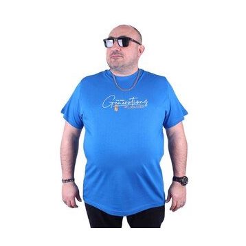 Starbattal 23113 Saks Büyük Beden Erkek T-shirt