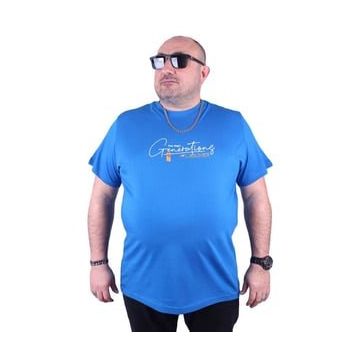 Starbattal 23113 Saks Büyük Beden Erkek T-shirt
