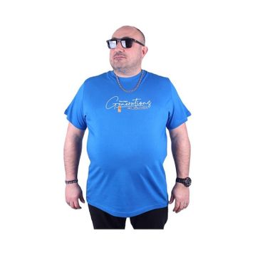 Starbattal 23113 Saks Büyük Beden Erkek T-shirt