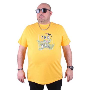 Starbattal 23114 Sarı Büyük Beden Erkek T-shirt