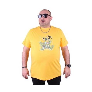 Starbattal 23114 Sarı Büyük Beden Erkek T-shirt