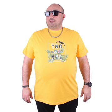 Starbattal 23114 Sarı Büyük Beden Erkek T-shirt