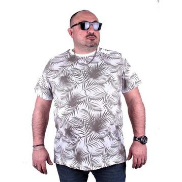 Starbattal 23115 Beyaz Büyük Beden Erkek T-shirt