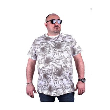 Starbattal 23115 Beyaz Büyük Beden Erkek T-shirt