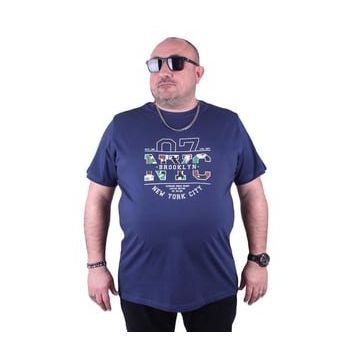 Starbattal 23115 Marin Büyük Beden Erkek T-shirt