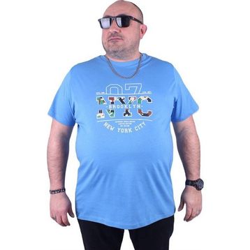 Starbattal 23115 Mavi Büyük Beden Erkek T-shirt
