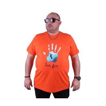 Starbattal 23117 Büyük Beden Turuncu Erkek T-shirt
