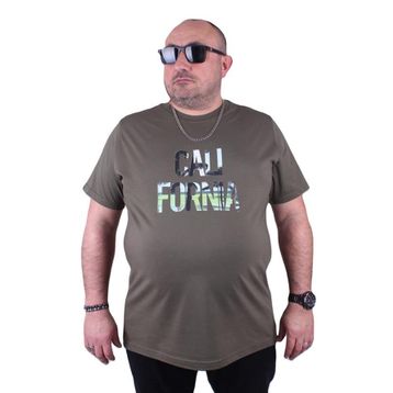 Starbattal 23120 Büyük Beden Haki Erkek T-shirt