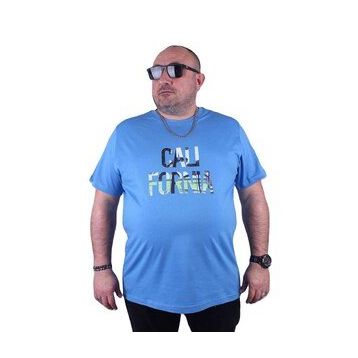 Starbattal 23120 Mavi Büyük Beden Erkek T-shirt