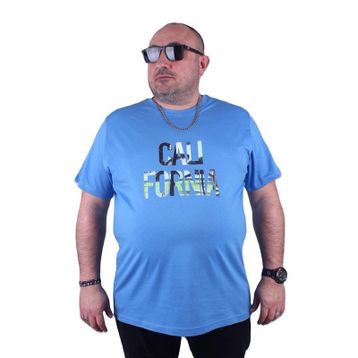 Starbattal 23120 Mavi Büyük Beden Erkek T-shirt