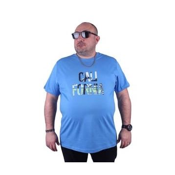 Starbattal 23120 Mavi Büyük Beden Erkek T-shirt