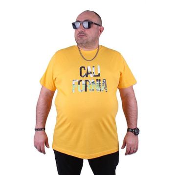 Starbattal 23120 Sarı Büyük Beden Erkek T-shirt