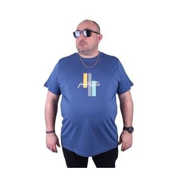 Starbattal 23121 İndigo Büyük Beden Erkek T-shirt
