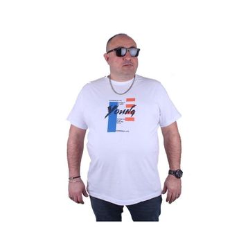 Starbattal 23124 Beyaz Büyük Beden Erkek T-shirt