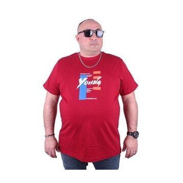 Starbattal 23124 Bordo Büyük Beden Erkek T-shirt