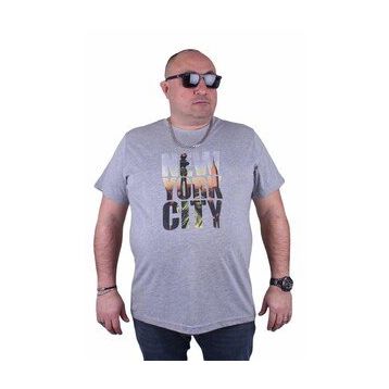 Starbattal 23125 Gri Melanj Büyük Beden Erkek T-shirt