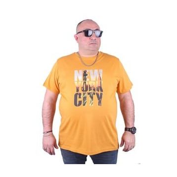 Starbattal 23125 Hardal Büyük Beden Erkek T-shirt