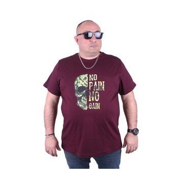 Starbattal 23126 Bordo Büyük Beden Erkek T-shirt