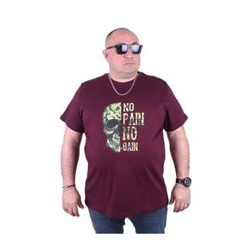 Starbattal 23126 Bordo Büyük Beden Erkek T-shirt