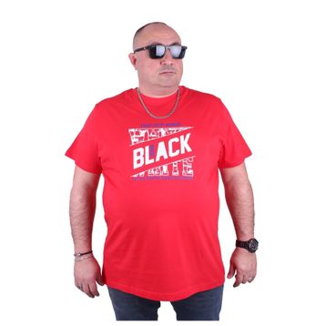 Starbattal 23127 Bordo Büyük Beden Erkek T-shirt