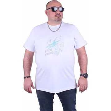 Starbattal 23132 Beyaz Büyük Beden Erkek T-shirt