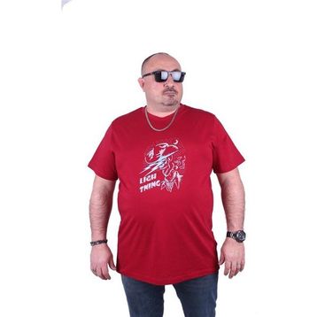 Starbattal 23132 Bordo Büyük Beden Erkek T-shirt