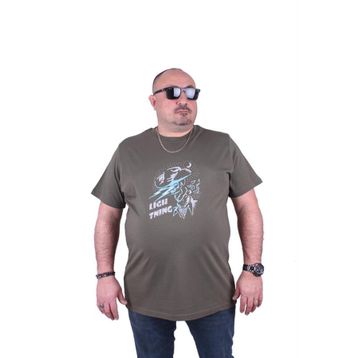Starbattal 23132 Haki Büyük Beden Erkek T-shirt