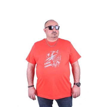 Starbattal 23132 Nar Çiçeği Büyük Beden Erkek T-shirt
