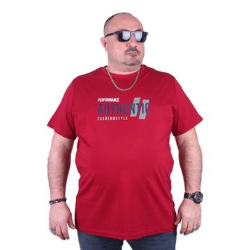 Starbattal 23134 Bordo Büyük Beden Erkek T-shirt