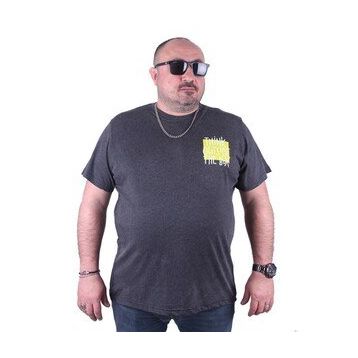 Starbattal 23137 Antrasit Melanj Büyük Beden Erkek T-shirt
