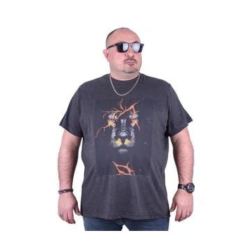 Starbattal 23138 Antrasit Melanj Büyük Beden Erkek T-shirt