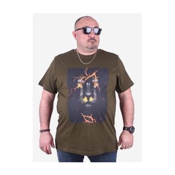 Starbattal 23138 Askeri Yeşil Büyük Beden Erkek T-shirt