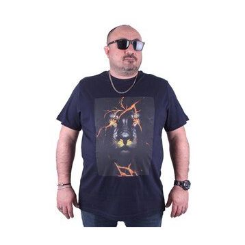 Starbattal 23138 Büyük Beden Lacivert Erkek T-shirt