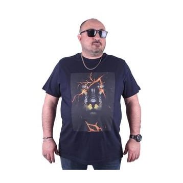 Starbattal 23138 Büyük Beden Lacivert Erkek T-shirt
