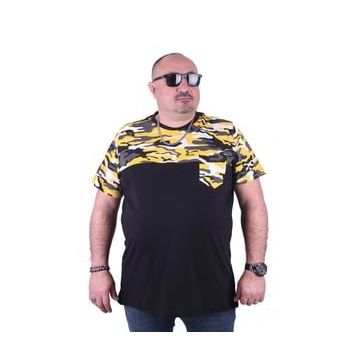 Starbattal 23145 Hardal Büyük Beden Erkek T-shirt