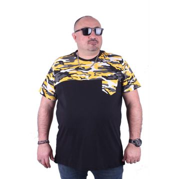 Starbattal 23145 Hardal Büyük Beden Erkek T-shirt