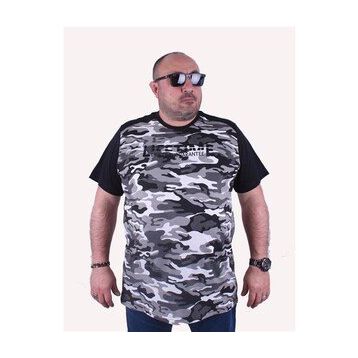 Starbattal 23147 Füme Büyük Beden Erkek T-shirt