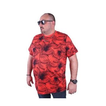 Starbattal 23148 Nar Çiçeği Büyük Beden Erkek T-shirt
