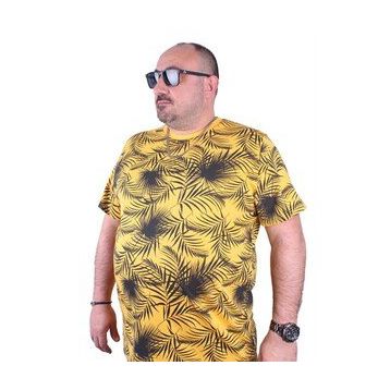 Starbattal 23148 Sarı Büyük Beden Erkek T-shirt