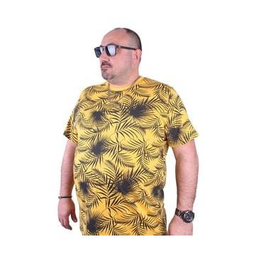 Starbattal 23148 Sarı Büyük Beden Erkek T-shirt